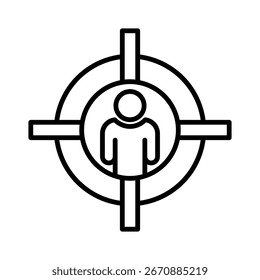 Vektorgrafik des Zielgruppensymbols