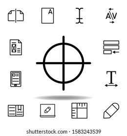 target, guide icon. Can be used for web, logo, mobile app, UI, UX