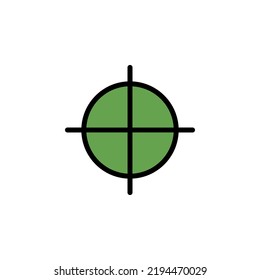 target, guide icon. Can be used for web, logo, mobile app, UI, UX on white background