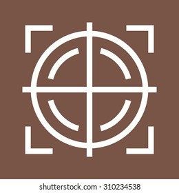 Target, gun, circle icon vector image. Can also be used for military. Suitable for use on web apps, mobile apps and print media.