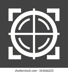 Target, gun, circle icon vector image. Can also be used for military. Suitable for use on web apps, mobile apps and print media.