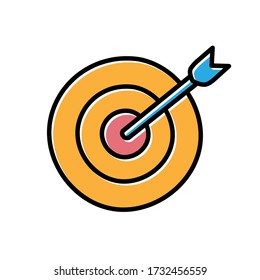 target hand drawn vector design. business icon