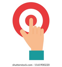 target with hand indexing