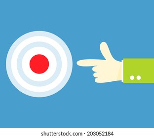 Target hand pointing