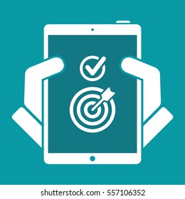 Target hit - Vector web icon