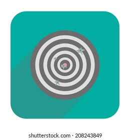 Target with holes icon