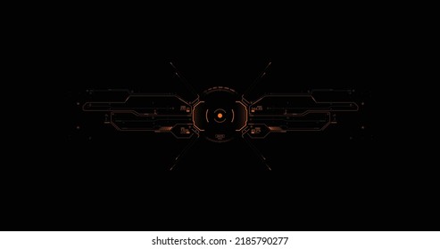 Target HUD for the game screen, Futuristic design elements. HUD focus elements. Sci-fi design. FUI collection, Military collimator sight, Vector HUD set
