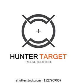 Target Hunter icon illustration deign template symbol