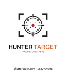 Target Hunter icon illustration deign template symbol