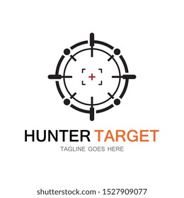 Target Hunter icon illustration deign template symbol