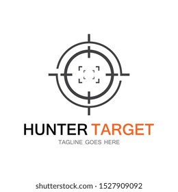 Target Hunter icon illustration deign template symbol