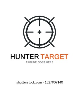 Target Hunter icon illustration deign template symbol