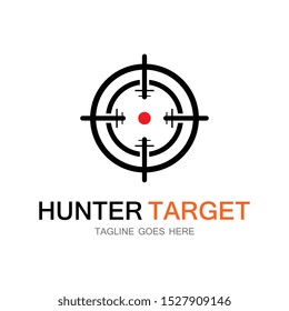 Target Hunter icon illustration deign template symbol