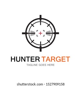 Target Hunter icon illustration deign template symbol