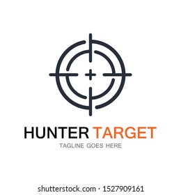 Target Hunter icon illustration deign template symbol