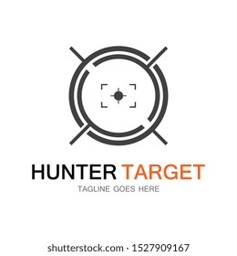 Target Hunter icon illustration deign template symbol
