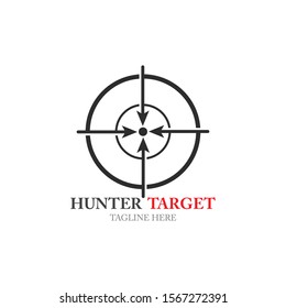 Target Hunter icon illustration design template symbol