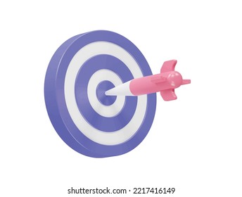 Target icon 3d illustration vector