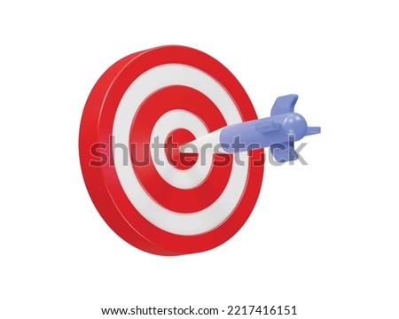 Target icon 3d illustration vector