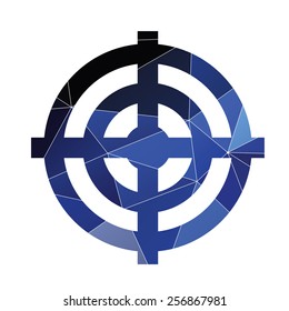 target icon Abstract Triangle Geometrical background 