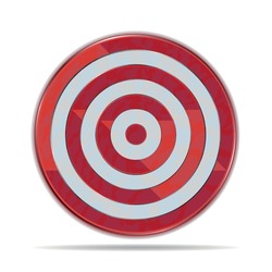 Target Icon. Abstract Target Vector. The Target For Archery Sports. The Target For Business Marketing. White Background.