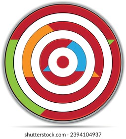 Target icon. abstract target vector. the target for archery sports. target illustration.