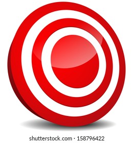 Target Icon. Aim, precision, luck, bulls eye, target practicing, targeting (market, marketing), goal, goal setting design element, vector icon.