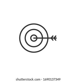 Target icon. Aim symbol modern, simple, vector, icon for website design, mobile app, ui. Vector Illustration