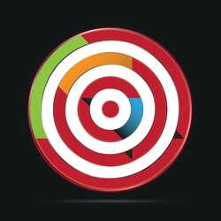 Target Icon. The Target For Archery Sports. The Target For Business Marketing. 