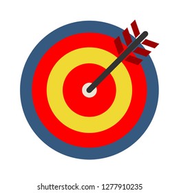 target icon - target arrow isolated, dartboard illustration- Vector dart