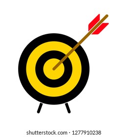 target icon - target arrow isolated, dartboard illustration- Vector dart