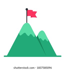 Target icon An arrow that is placed in the middle of the target. Business goal concept.