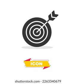 Target icon in black colour