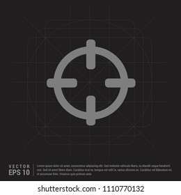 Target icon - Black Creative Background - Free vector icon