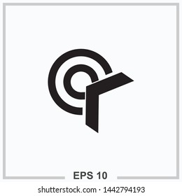 target icon black isolated vector illustration 