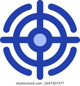 target icon blue style design