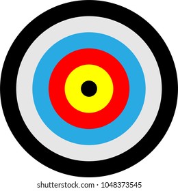 Target Icon, Target Board Vector Art Illustration