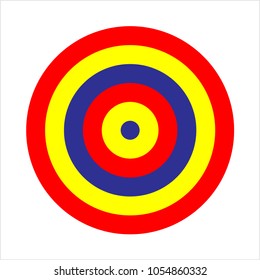 Target Icon, Target Board Vector Art Illustration
