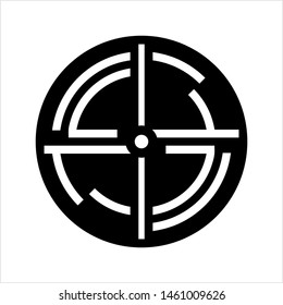 Target Icon, Target Board Vector Art Illustration