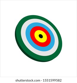 Target Icon, Target Board Vector Art Illustration