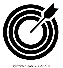 Target Icon Bold Style For Various Design Purposes