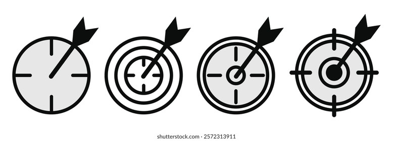 Target icon. Bullseye Icon Ideal for Target and Accuracy Themes. Eps 10.