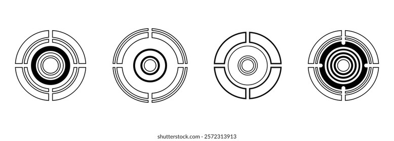 Target icon. Bullseye Icon Ideal for Target and Accuracy Themes. Eps 10.