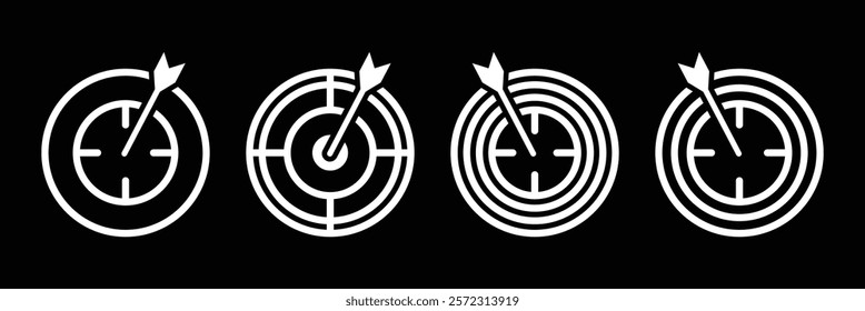 Target icon. Bullseye Icon Ideal for Target and Accuracy Themes. Eps 10.