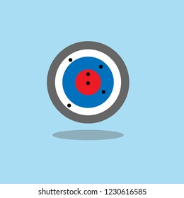Target icon for business or sport vector victory