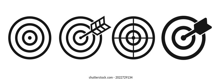 Target icon. Target, call, goal icon Vector. Goal.Set of goals