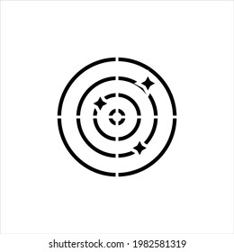 Target icon. Can be used for advertising and banner purposes. Can be used for applications. Vector EPS 10.