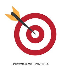 target icon cartoon with arrow vector illustration graphic design