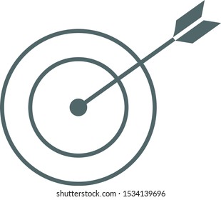 Target icon. Center icon. Vector illustration