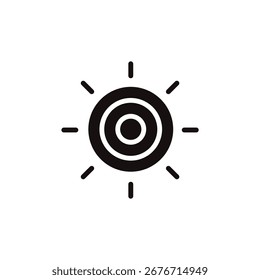 Icono de destino colección. Estilo de diseño con fondo